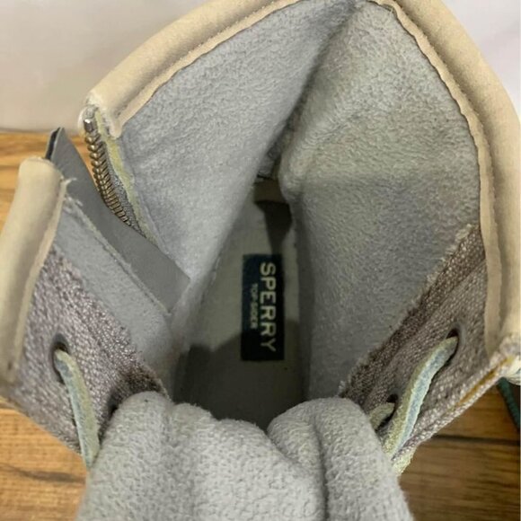 ☑️sperry woman’s winter duck boot. Waterproof and warm. Side zipper. Gray … - Picture 10 of 10